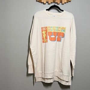 Disney Cream Sweatshirt with Colorful Print